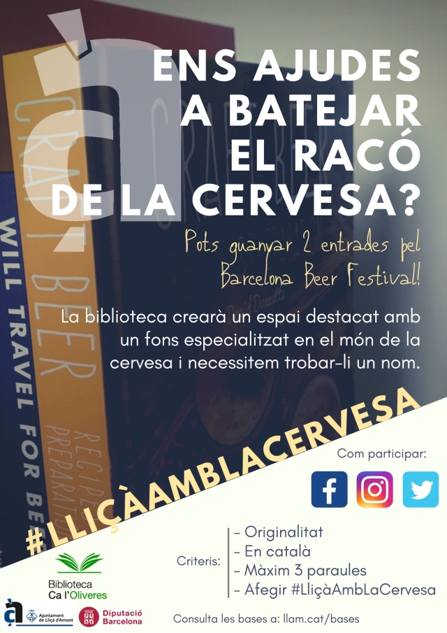 CARTELL #LliçàAmbLaCervesa